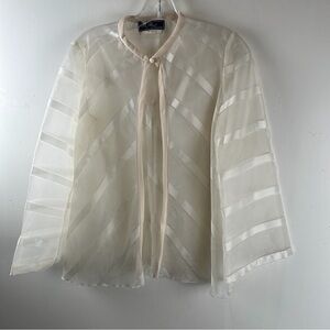 Kay Unger Vintage Cream Silk Duster